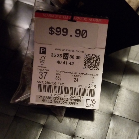 Zara beige faux suede fringe shoes - Picture 4 of 7